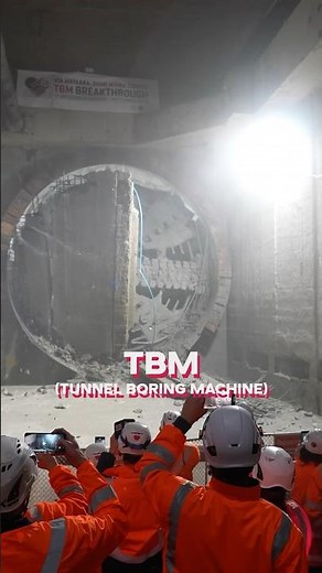 TBM Reaches Its Final Destination | Tunnel Boring Machine Breakthrough #usairforce #triviatricks