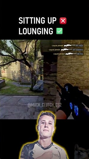 POV: Sitting up ❌ Lounging \\_ ✅ #cs2 #csgo #nostalgia #ace