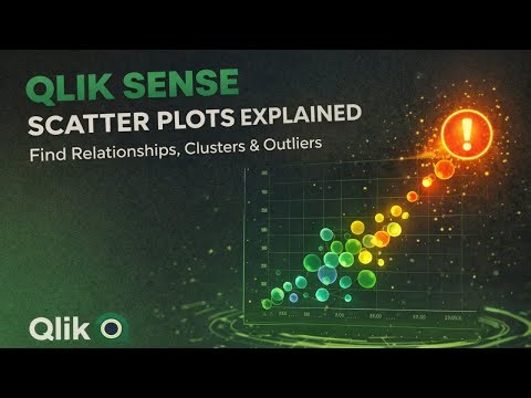 🔵 Qlik Sense Scatter Plots Explained | Find Relationships, Clusters & Outliers