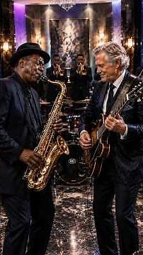 Live Guitar & Sax Groove — Blues Jam Session