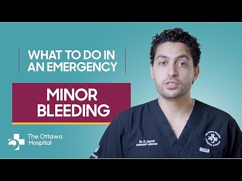 How to handle minor bleeding