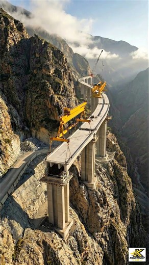 Impossible Terrain? Watch This Viaduct Rise #timelapse #viaduct #bridge #construction
