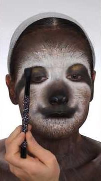 Sloth makeup tutorial 🦥 #sloth #makeup #makeuplook