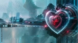 Digital heart beating in a cybernetic organism life meets tech