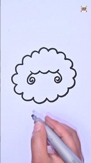 How to Draw a Cute Sheep Easy Drawing for Kids