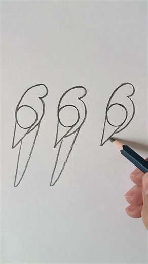 Simple drawing birds with 666