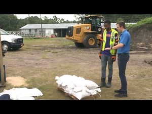 Here's how to use sand bags to prevent flooding