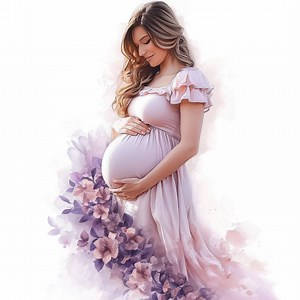 11 Pregnant Woman Clipart Bundle, Expecting Mother Illustrations, Printable Watercolor Clipart, High Quality JPG, Paper Craft, Junk Journals - Etsy