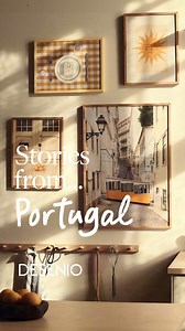 Explore a charming and whimsical collection inspired by Portugal, featuring photographs and illustrations that evoke a slower pace of life. | Desenio