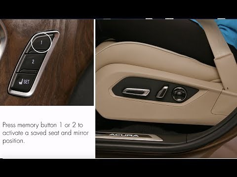 How to use the seat and door mirror memory system
