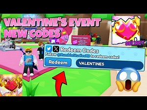 *NEW* VALENTINE'S EVENT CODES IN BUBBLE GUM SIMULATOR INFINITY! NEW SECRETS! - Roblox