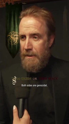 Rhys Ifans was asked if he’s Team Black or Team Green: “Both sides are genocidal, crazy war criminals. So I think we should all enjoy seeing how they die.” #RhysIfans #TeamBlack #teamgreen #HouseOfTheDragon #HOTD #gameofthrones #georgerrmartin #houseofthedragonseason2 #HouseOfTheDragonS2 #HOTDS2 | Agents of Fandom