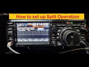 How to set up Split operation on your Yaseu ftdx10 #Hamradio 11/10/2023
