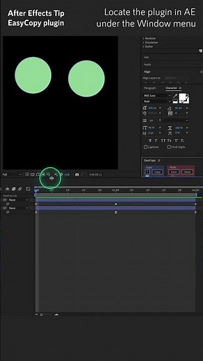 Copy your easing quick with EasyCopy for After Effects! #tutorial #aftereffects #easing