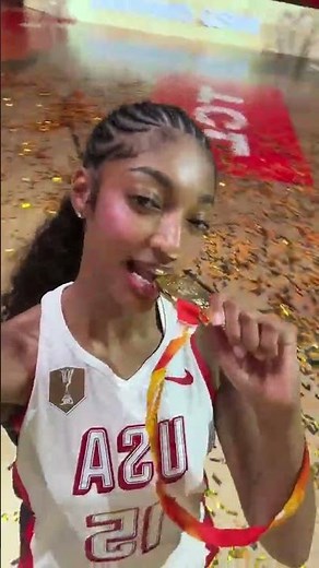 🥳 Angel Reese celebrates USA winning World Cup GOLD vs France | WNBA women's basketball NBA #wnba
