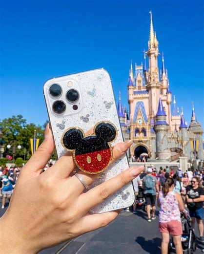 Disney Mickey Mouse Magnetic Phone Grip, Acrylic Mickey Mouse Phone Holder, Disney Castle Phone Grip, Cute Disney Phone Accessory Gift - Etsy
