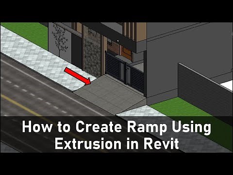 How to Create Ramp Using Extrusion in Revit