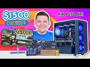 BEST $1500 Gaming PC Build 2025! 👀 [ft. RX 9070 XT & Ryzen 9600X w/ Benchmarks]