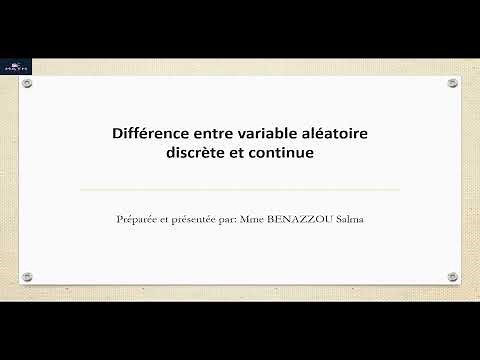 Tu ne confondras plus entre variable aléatoire DISCRETE et CONTINUE
