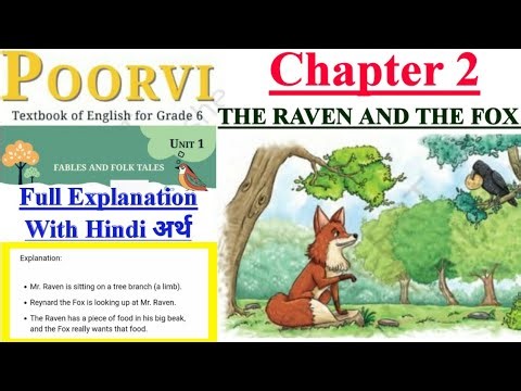 The Raven And The Fox Chapter 2 Class 6th English NCERT/RBSE Full Explanation हिंदी में #ncert #en..