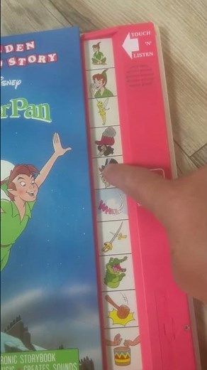 PETER PAN DISNEY GOLDEN SOUND STORY ELECTRONIC BOOK 1991 YOUTUBE - NEW $8 🔋🔋!