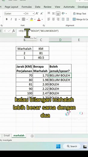 Converter mudah 2 marhalah kepada kilometers. Tutorial #excel dalam siri #excel1min