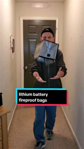 Lithium battery can blow up causing an explosion and fire. Fireproof bags for storage. #lithiumionbatteries #lithiumexplosion #lithiumionbatteryfires #lithiumbatterystorage #firesafety