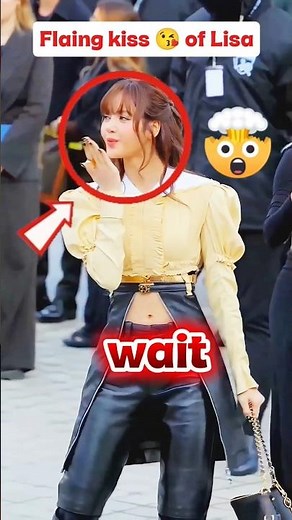 Lisa Queen 👑 Outfit Price Revealed + Lisa Giving Sweet Kiss to Fan 💖 BLACKPINK Lisa Moments #shorts