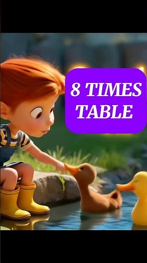 Eight Times Table Song For Kids | Nina Math Songs #timestableforkids #timestable #timestablesong