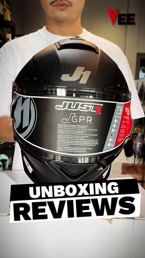 ပြိုင်ကွင်းသုံး Racing Helmet 🇮🇹 (FIM Homologation) #veemoto #just1 #jgpr #carbonfiber #unboxing #review #myanmar