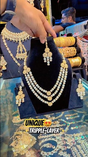 Luxury🦋Unique Triple Layer Bridal Set✨