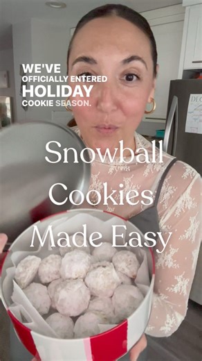 SNOWBALL COOKIES ❄️ A holiday cookie tradition that is so simple you need to save this post and plan to bake a batch. You’ll start by toasting 1 cup of pecans (or walnuts) over medium heat until fragrant. This takes about 5-8 minutes but keep stirring so they don’t burn. Then chop the nuts finely. Also use unsalted nuts so you can control the salt in your dough. Next whip together 1 cup of room temperature unsalted butter with 3/4 cup powdered sugar until light in color and fluffy. This takes ab