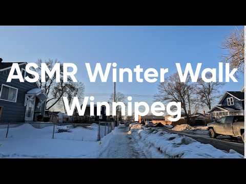 🚶‍♂️❄️ASMR Winter Walk Snow Crunching Sound #asmr #winter #snow #crunchingsounds