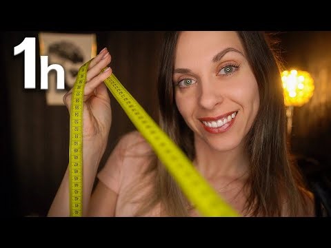 ASMR Measuring Your Face & Shoulders | Close-Up Personal Attention