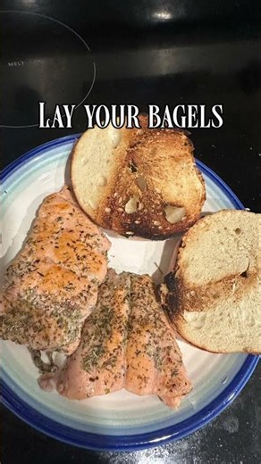 Seasoned Salmon Bagels with Truffles Recipe