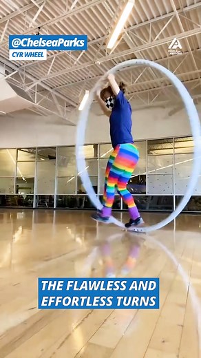 38K views · 90 reactions | These awesome people make Cyr Wheels look way too easy! Would you ever take one for a spin? | People Are Awesome | Facebook