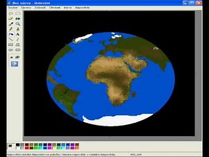 How to draw the Earth in MS Paint