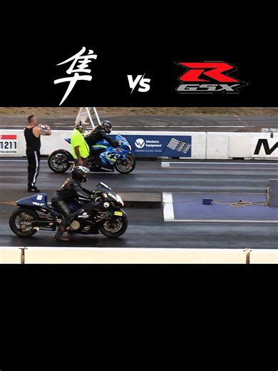 Gen 2 Hayabusa vs gsx r1000 #dragracing #hayabusa #gsxr1000 #shorts #racing #bikeracing