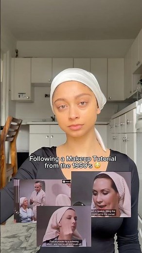 FOLLOWING A 1950’S MAKEUP TUTORIAL