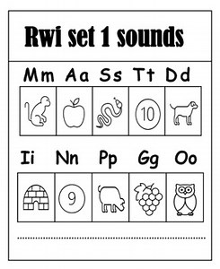 Phonics Read Write Inc Set 1 - Sounds and Words activity Sheets