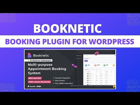 How to Add Appointment Booking System To WordPress Website | Booknetic Booking Plugin