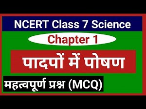 Class 7 science chapter 1 mcq questions answers | Nutrition in plants class 7 mcq | Class 7 science