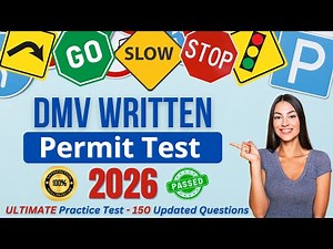 DMV Permit Test 2026 | 150 Real Practice Questions with Full Explanations