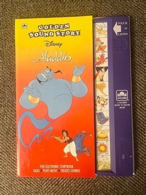WORKING SOUND Golden Sound Story Disney Aladdin Book Electronic Storybook 1992 | eBay