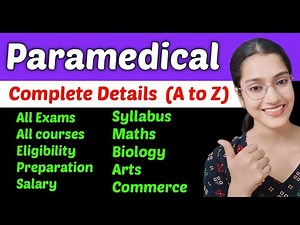 Diploma | Graduation | Certificate courses | Details of All paramedical courses and Exams ✅