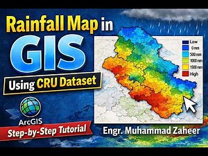 How to Create a Rainfall Map in GIS Using CRU Climate Dataset | Net CDF Files