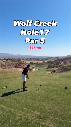 Hole 17 of Wolf Creek Golf Club - #golf #golfstagram #wolfcreekgolfclub #golfswing #golfer | 19th Hole Golf Co