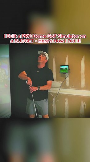 I Built a PRO Home Golf Simulator on a BUDGET - Here's How I Did It! (5) #golf #viral