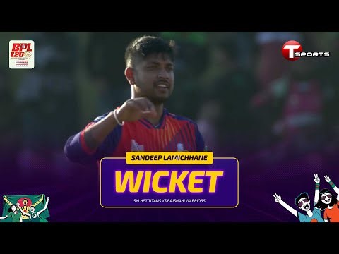 Sandeep Lamichhane bowled out Rony Talukdar | BPL 2026 | Sylhet vs Rajshahi, 1st Match | T Sports