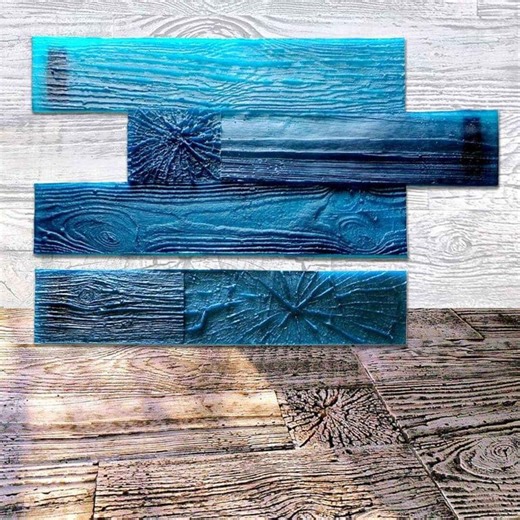 Set of 2 Concrete Stamp OLDTREE – Stack Stone Pattern Mold for Patios, Walls - Etsy